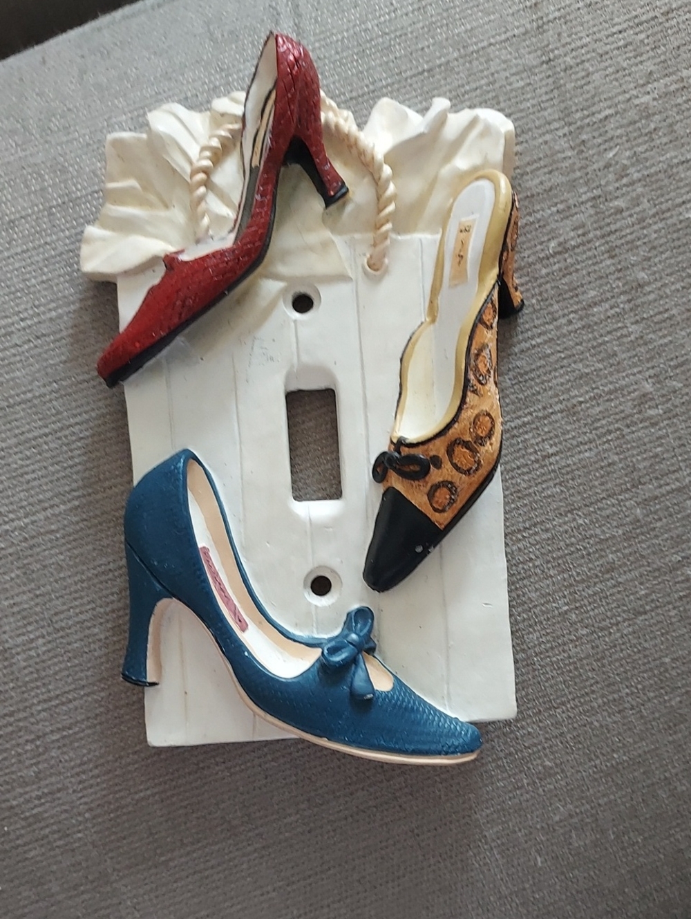 Heavy Resin Shoes Switchplate